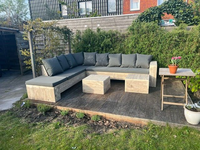 Hoekbank 1 kant open